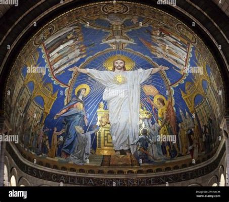  Cristo en Majestad ¡Un mosaico bizantino que irradia poder divino y serenidad trascendental!