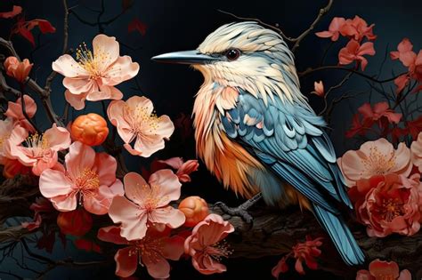 El Scroll de Aves y Flores: Una sinfonía pictórica de naturaleza estilizada